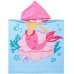 Hooded Beach Towel Absorbent Soft Microfiber Poncho for Age 1-6 Years Toddler Kids Boys Girls, Multi-use for Bath/ Swim/ Pool/ Shower